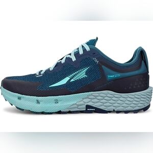 Altra Timp 4 Women's Trail Running Shoes Blue Teal Foot Shape Sneakers‎